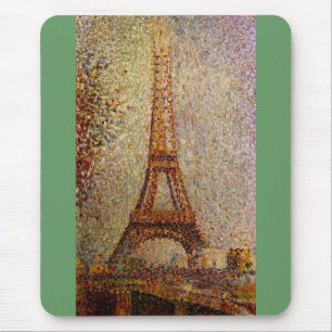 Gemälde von Georges Seurat: Der Eiffelturm (1889) Mousepad