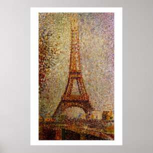 Gemälde von Georges Seurat: Eiffelturm (1889) Poster