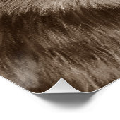 Gemälde von Grauwolf Poster (Ecke)