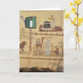 Gemälde von Hajj oder Umra an der Dorfwand Karte (Gelbe Blume)