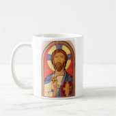 Gemälde von Jesus Kaffeetasse (Links)