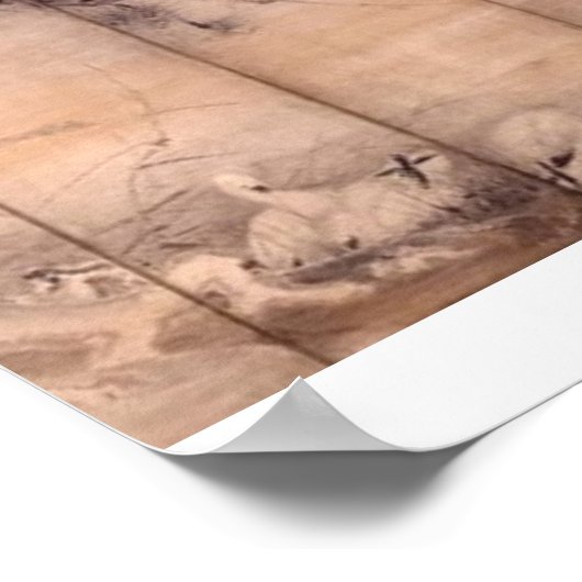 Gemälde von Miyamoto Musashi, c. 1600 Poster (Ecke)