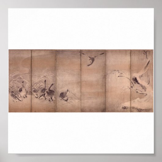 Gemälde von Miyamoto Musashi, c. 1600 Poster (Vorne)