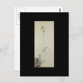 Gemälde von Miyamoto Musashi, c. 1600 Postkarte (Vorne/Hinten)