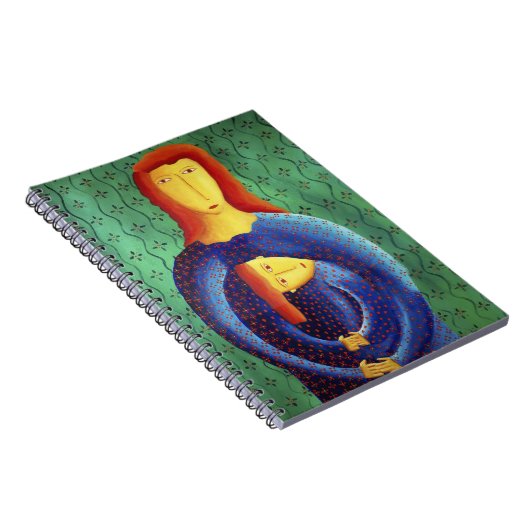 Gemälde von Mutter und Tochter Notizblock (Rechte Seite)