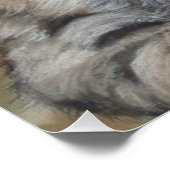 Gemälde von niedlichen Katzenwelten Poster (Ecke)