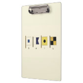 Gemälde von vier Flaggen mit Segeltuch, unter der  Klemmbrett (Links)