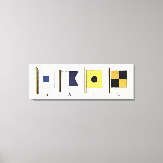 Gemälde von vier Flaggen mit Segeltuch, unter der Leinwanddruck (Vorderseite)