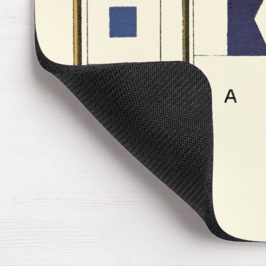 Gemälde von vier Flaggen mit Segeltuch, unter der  Mousepad (Ecke)