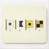 Gemälde von vier Flaggen mit Segeltuch, unter der  Mousepad (Vorne)