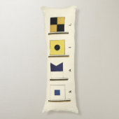 Gemälde von vier Flaggen mit Segeltuch, unter der Seitenschläferkissen (Vorderseite Vertikal)