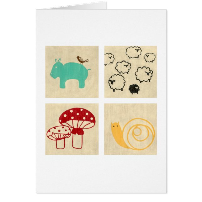 Gemälde von vier Kinderholzblöcken (Vorne)