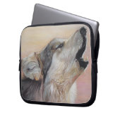 Gemälde von Wildtieren des Heuwlings Laptopschutzhülle (Vorderseite Links)