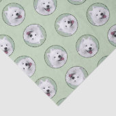 Gemälde weiß Niedliche Haustiere Hunde Kunst Seidenpapier (Ausschnitt)