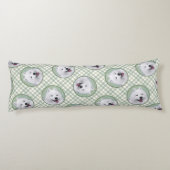 Gemälde weiß Niedliche Haustiere Hunde Kunst Seitenschläferkissen (Rückseite)