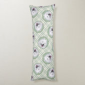 Gemälde weiß Niedliche Haustiere Hunde Kunst Seitenschläferkissen (Rückseite (Vertikal))