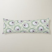 Gemälde weiß Niedliche Haustiere Hunde Kunst Seitenschläferkissen (Vorderseite)