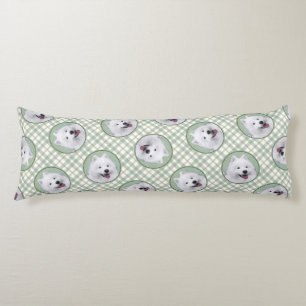 Gemälde weiß Niedliche Haustiere Hunde Kunst Seitenschläferkissen