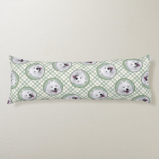 Gemälde weiß Niedliche Haustiere Hunde Kunst Seitenschläferkissen (Vorderseite)