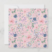 Gemälde Whimsy Blumendusche Einladung (Rückseite)