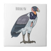 Gemälde zum Cartoon von Königsgeier Fliese (Vorderseite)