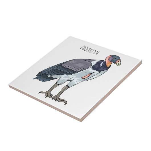 Gemälde zum Cartoon von Königsgeier Fliese (Seite)