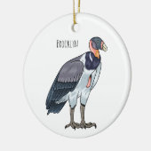 Gemälde zum Cartoon von Königsgeier Keramik Ornament (Links)