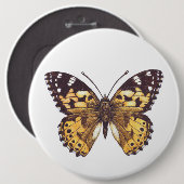 Gemäldeschmetterling Button (Vorne & Hinten)