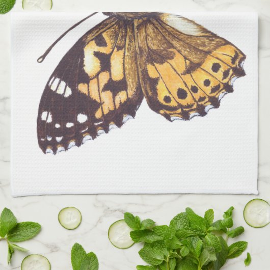 Gemäldeschmetterling Geschirrtuch (Gefaltet)