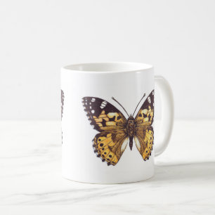 Gemäldeschmetterling Kaffeetasse