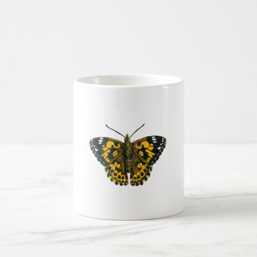 Gemäldeschmetterling Kaffeetasse (Mittel)