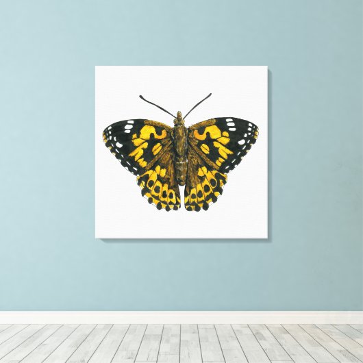 Gemäldeschmetterling Leinwanddruck (Insitu (Holzboden))