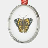 Gemäldeschmetterling Ornament Aus Metall (Links)