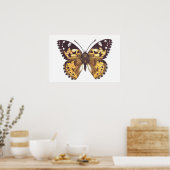 Gemäldeschmetterling Poster (Küche)