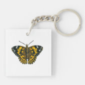 Gemäldeschmetterling Schlüsselanhänger (Rückseite)