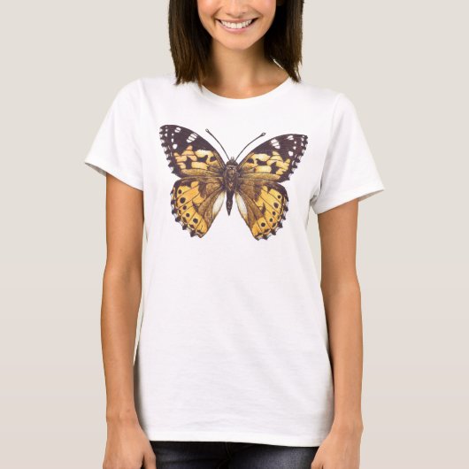 Gemäldeschmetterling T-Shirt (Vorderseite)