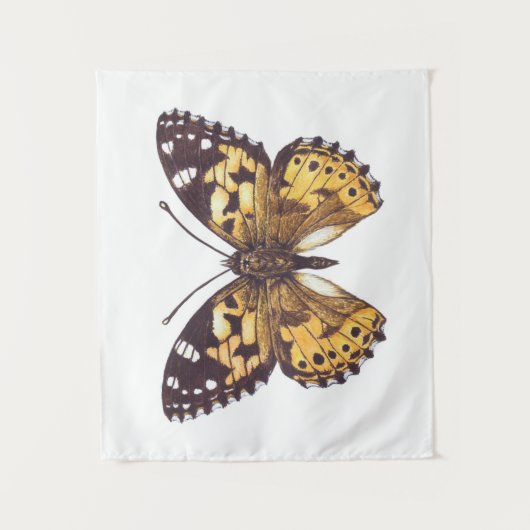 Gemäldeschmetterling Wandteppich (Vorderseite)