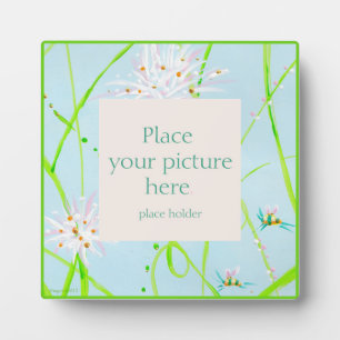 Gemäldete Blume Fotoplatte