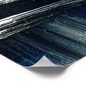 Gemäldete City Winter Szene 1006 Poster (Ecke)