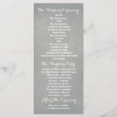 Gemäldete Glaskeramik Weiße Blume Hochzeitsprogram Programm (Rückseite)