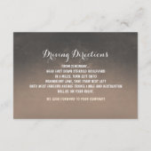 Gemäldete Glaskeramikkarten für Blume Empfang Begleitkarte (Rückseite)