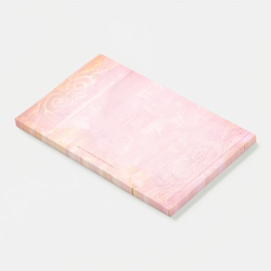 Gemäldete Grunge Art Post-it Note Pad Klebezettel (angewinkelt)