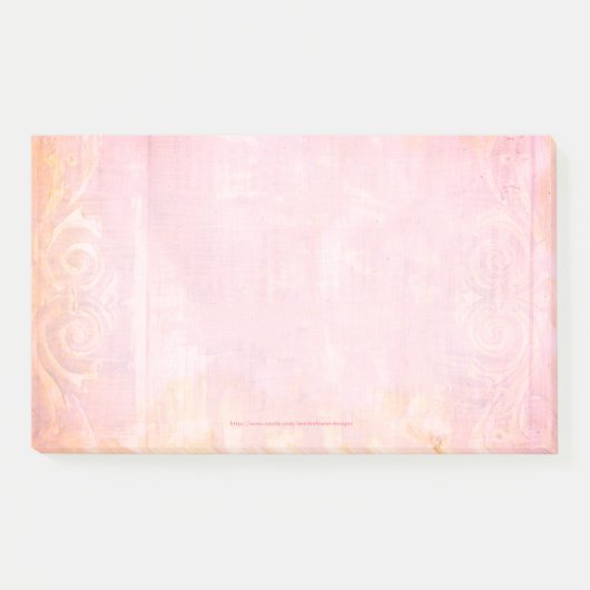 Gemäldete Grunge Art Post-it Note Pad Klebezettel (Vorderseite)