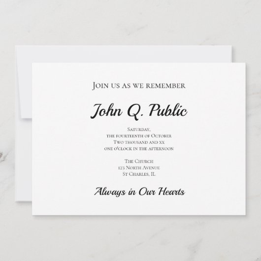 Gemäldete Herbstlaub feiern Lebensdenkmal Einladung (Rückseite)