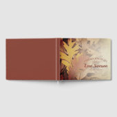 Gemäldete Herbstlaub feiern Lebensdenkmal Gästebuch (Voll)