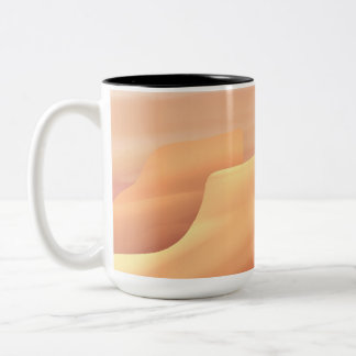 Gemäldete Himmel und Wüsten Zweifarbige Tasse