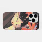 Gemäldete Katze und Persönliche Illustration Kunst iPhone Hülle (Rückseite (Horizontal))