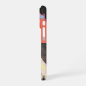 Gemäldete Katze und Persönliche Illustration Kunst iPhone Hülle (Linke Seite)