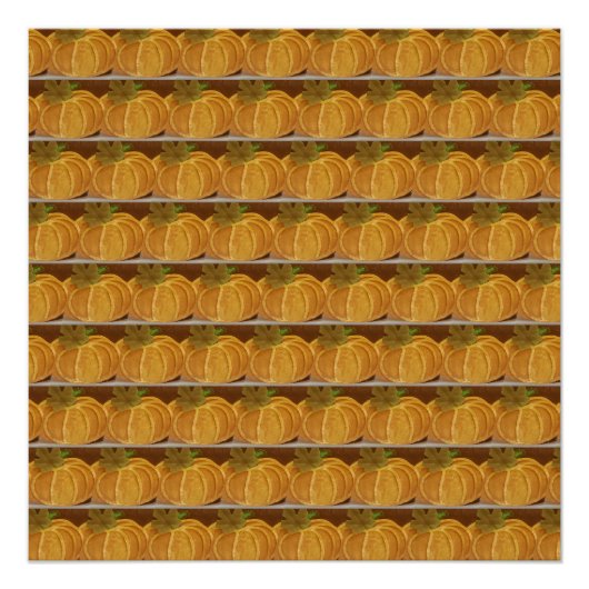 Gemäldete Kürbismuster Poster (Vorderseite)