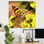 Gemäldete Lady Butterfly auf Myrtle Spurell Poster (Heimbüro)